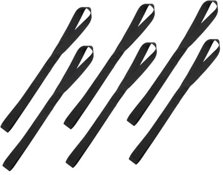 Gatuida 6pezzi Cinghie Di Fissaggio Morbide Per Scooter Da Anelli Di Sicurezza Per Carico Per Fissaggio e Trasporto Sicuro Di Veicoli e Attrezzature Da Giardino