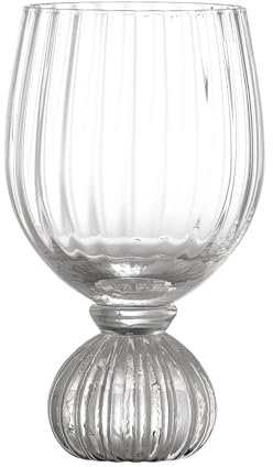 Bloomingville Gobelet à vin Taurin en verre transparent soufflé à la bouche, design élégant 430 ml - Code article 82060802