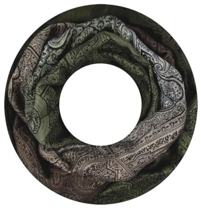 Majea Damen Loop Schal Schlauchschal Halstuch (880024) (grün 26)