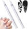 2PCS Quick Dry Fine Tips Nail Art Pens for DIY Nail Decoration,Nail Art Gra/ffiti Pen Nail Drawing Pen,DIY Dot Line Pattern,Nail Drawing Pen,Nail Varnish Pens,Fine Point Nail Polish Pen(White)