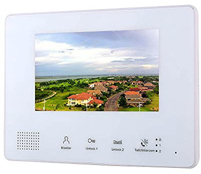 Kit di sistemi citofonici videocitofonici a 2 Fili da 7 Pollici per casa, 1 unità, Appartamento, Visione Notturna