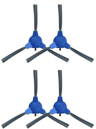 Pizgear For Cecotec Conga, Serie 1090 Repuestos Accesorios Kit Repuesto Aspiradora Consumibles Filtro HEPA Cepillo Lateral Central Juego de Robot para Limpieza de Suelos(4 Side Brush)