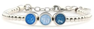 QOSS Armband SUZANNE silber blau Serie