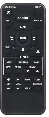 New Universal Replace Remote Control Compatible with Yamaha CRX-TS20 CRX-TS10 RDS V776930 Receiver Remote Control