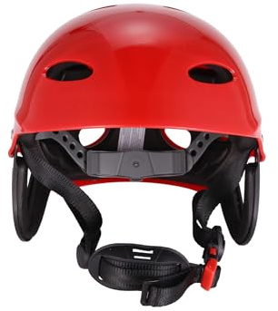 Goufride Sicherheits Schutz Helm 11 Atemlöcher Für Wassersport Kajak Paddel Boot - Rot