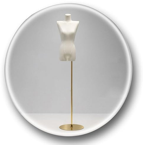 EPYBJYWQ Schneiderpuppe Damenbüste Weiblich, Leinen Schaufensterpuppe Weiblich Schneiderbüste mit Metallfuß 120-190cm Einstellbar for Kleiderschmuck Display Fotografie(C)