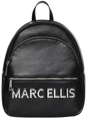 MARC ELLIS Rucksack Damen Macro Backpack 25, Schwarz/Silber, Regular