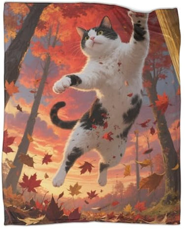 3D Türkischer Van Wohndecke Flanell Mikrofaser Weich Flauschig Tiere TV Decken Als Sofadecke Couchdecke Tagesdecke Für Kinder Erwachsene 40x50inch(100x130cm)