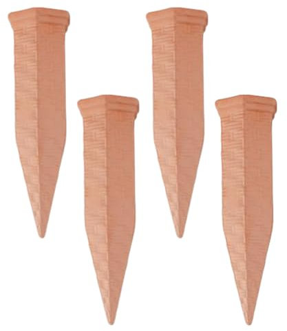 Wasserspikes, Automatische Wasserspitze 4 Teile - Selbstbewässerungswerkzeug, Tonwerkzeugzubehör Slow Waterer Care, Easy Plant Care Gadget Für Urlaubsblume Innenräume Rasenhof Im Freien Outdoor -Liebh