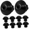 SEWACC 16pcs Stable Gas Stove Feet Replacement Pads Rubber Grate Foot for Gas Burner Non Slip Design for Height Enhancement and Support Kitchen Cooking