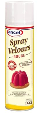 Ancel Spray Velours Rouge, Jaune, Brun, Blanc 500ml/Bombe - Livraison Gratuite France (Velours Rouge, 1)