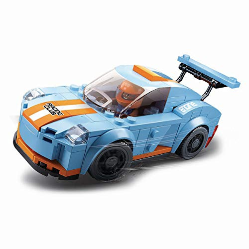 Sluban SL95503 Racing Car Leopard (148 Pieces) [M38-B0633A] Playset Clamp Building Blocks Racing Car with Toy Figure Car Club