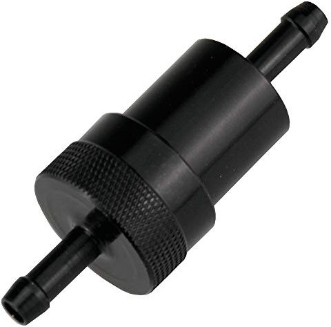 Alu-Kraftstofffilter 6mm Schwarz Benzinfilter Einsatz austauschbar