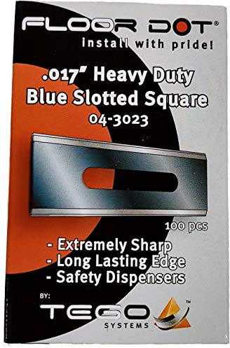 Square Corner Slotted Carpet Blades
