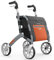 TrustCare Rollator Let's Shop Faltbarer Aluminium Rollator Gehhilfe Gehwagen Griffhöhe Von 76cm Bis 95cm Sitzhöhe 60cm Belastbar Bis 130kg