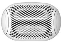 LG XBOOM Go PL2W Cassa Bluetooth Portatile - Altoparlante Speaker Bluetooth Waterproof IPX5 con Audio Meridian e Bassi Potenti, 10 Ore di Riproduzione, Comandi Vocali, Sound Boost, Bianco