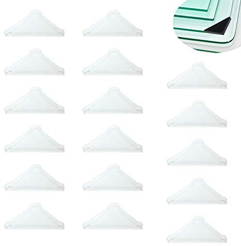 YouU Protecteurs d'angle - Coussin protecteur d'angle de table en verre à trois coins en forme de 20 pièces (5mm x 50mm)
