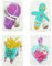 Handwärmer Taschenwärmer Sets Fingerwärmer, gegen kalte Hände im Winter (4er Set Pastel Goth)