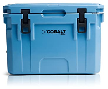 Cobalt 25 Quart Roto-Molded Super Ice Cooler | Large Ice Chest Holds Ice Up to 3 Days | (Cobalt Blue)
