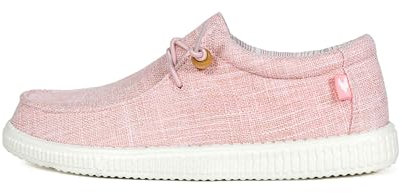 WALK IN PITAS | WP150 WALLABI Linen | Scarpe Estive da Uomo | Scarpe da Barca Estive da Uomo | Mocassini da Uomo | Sneakers da Uomo Walkinpitas | Rosa 39