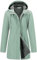 Outdoor Ventures Veste de pluie Softshell pour femme, manteau de pluie fonctionnel, coupe-vent, imperméable, respirante, veste d'extérieur avec capuche pour le printemps, l'automne, l'hiver, Vert