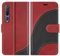 BoxTii Hülle für Xiaomi MI 10 / MI 10 Pro, PU Leder Handyhülle für Xiaomi MI 10 / MI 10 Pro, Ledertasche Klapphülle Schutzhülle mit Kartenfächer und Magnetverschluss, Rot