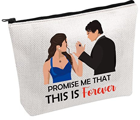 Trousse à maquillage inspirée de la série télévisée vampire Damon et Elena Promise Me That This is Forever, Promise Me-b