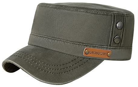 HUAYANGYUANYI Herren Army Cap Baseballkappe Baumwolle Military Caps Vintage Baseballmütze Unisex (Armee grün)