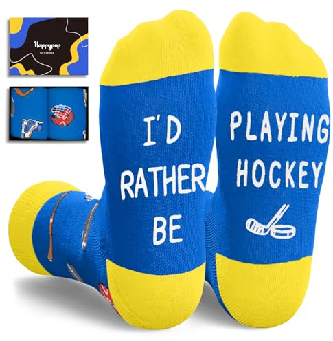 HAPPYPOP Hockey Gifts for Kids - Gifts for Kids Boys Girls 7-9 Years, Ice Hockey Socks