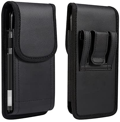 Pu Leather Belt Phone Holster With Clip For iPhone X,XS,12,13 - Samsung Note10,S10,S20, leather case