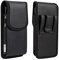 Pu Leather Belt Phone Holster With Clip For iPhone X,XS,12,13 - Samsung Note10,S10,S20, leather case