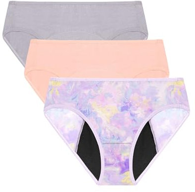Neione Mädchen Perioden Unterwäsche Starke Blutung Menstruationsunterwäsche Menstruation Unterhosen Teenager Panty 3er-Pack Fairy 12-14 Jahre