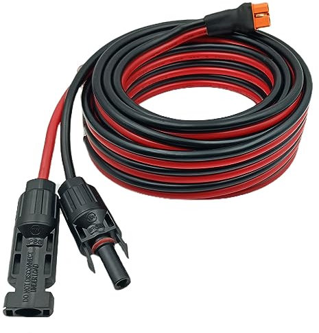 YIMIKEDAYA Solar auf XT60i Kabel 10AWG 6mm² XT60I-F Adapter Solarkabel Verlängerung Kompatibel mit Ecoflow Delta River Powerstation (10AWG 5M)