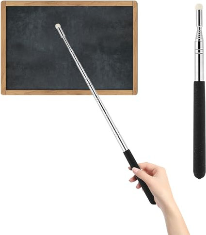 Sibba 1 Stück Zeigestab Ausziehbar Klassenzimmer Zeiger Lehrer Presenter 1m Ausziehbar Teleskopstab Rostfreier Stahl Für Lehrer Whiteboard Tafel Zeiger Für Präsentationen Seminare Formate Schwarz
