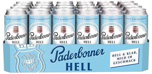 Paderborner Bier Hell 5.1% vol., 24er Pack (24 x 0.5 l) EINWEG
