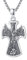 REDSUN Saint Michael Halskette 925 Sterling Silber Kreuz Jesus Schutzengel Kreuz Kette Heiliger Michael Kette Religiöser Amulett Schmuck Geschenk für Ehemann, Sohn, Bruder