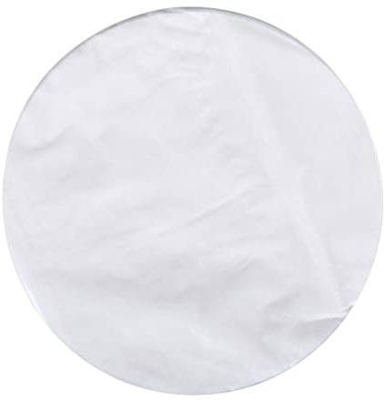 Rundes Backpapier aus Silikonöl, 1 Packung mit 50 Blatt Weiß | Lebensmittelechtes Ölbeständiges Papier, Doppelseitig Antihaftend, Leicht und Tragbar für Shops und Zuhause