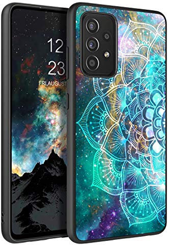BENTOBEN für Samsung Galaxy A52 5G Hülle, Handyhülle Samsung A52s Case Slim dünn Mandala Nebula Muster PC Schale mit TPU Bumper Kratzfest Schutzhülle Hülle für Samsung Galaxy A52/A52s 5G