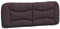 vidaXL Kopfteil Kissen, Kopfteilkissen für Schlafzimmer, Rückenkissen Bett mit Reißverschluss, Kopfpolster Bettkissen, Dunkelbraun 140cm Stoff