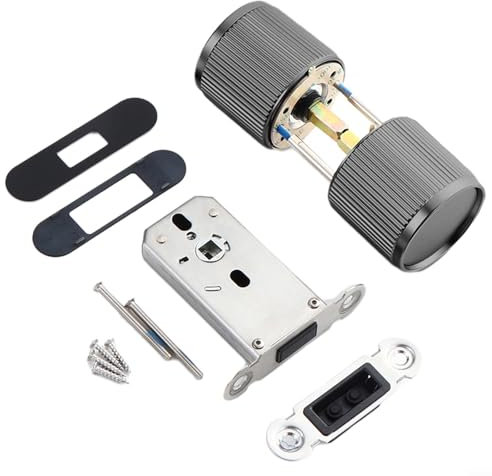 SPORTARC Pass Door Knob Quiet and Comfortable Keyless Interior Door Knob Ideal for A Peaceful Home(Grey)