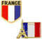 KOQAIIZ 2 Stück Metall Revers Pin Französische Flagge Pin Badge Brosche Nationale Abzeichen Brosche Frankreich Von Flagge Badges National Neuheit Zubehör