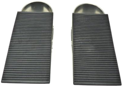 2er Set Türstopper aus Edelstahl – rutschfeste Türkeile mit Gummi für schwere Türen – robust, modern & langlebig – ideal für Wohnung, Büro, Gewerbe – für Innen- & Außenbereich