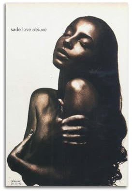 Sade Love DeluxeCharacter Poster, Kunst, Wohnzimmer, Schlafzimmer, Poster, Gemälde, dekorativer Maldruck, Leinwand, Wandkunst, Bild, Wohnzimmer, Heimdekoration, 50 x 75 cm, ungerahmt, Stil 11