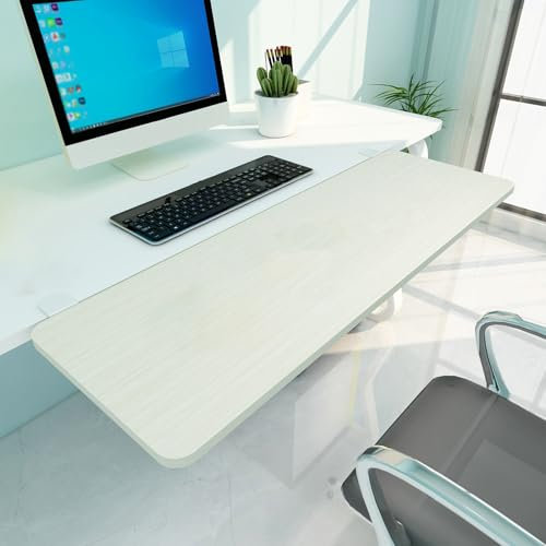 Unikicool Ergonomics Desk Extender Tray,Desk Extender,Foldable Keyboard Tray Platform,Table Mount Armrest Shelf,Keyboard Extender For Desk,Punch-Free Clamp On,Foldable,Easy To Install,Relieve Fatigue