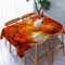 Tablecloth Wipeable PVC Plastic,Autumn landscape orange painted palette knife.,Table Cloth Wipe Clean Wipe Clean Waterproof Square Table Cover Protector for Kitchen Picnic Outdoor Indoor 183x137 cm