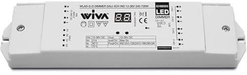 Ekipse Dimmer LED DALI 4 Canali WLAD-S-D 12-36V 240-720W - Controllo RGB/RGBW/Bianco, Regolazione 0-100%