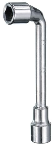 sourcing map L Shaped Angled Hex Socket Wrench 11mm 45# Steel Double Ended Metric 6 Point Tubular Socket Spanner for General Repairing, Pipeline, Bicycle Car Maintenance