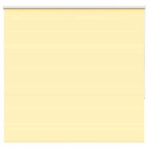 vidaXL Roller Blind Blackout Yellow 145x130 cm Fabric Width 141.6 cm Polyester, day and night blind, kitchen blind, blackout roller shade