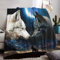 Wolfsmuster Decke 150x200cm,3D Wolf Kinder Flanelldecke Wilde Tier Muster Wohndecke bequem und atmungsaktiv Sofadecke,Camping für Erwachsene Kinder (A, 150x200cm)