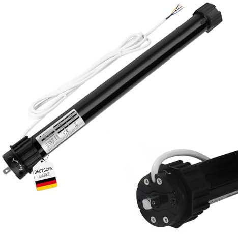 Jalousiescout Rollladenmotor Rohrmotor MK 20/17 elektromechanisch mit 20 Nm, für 60 mm 8kant Rollladenwelle (SW60), mit mechanischen Endschaltern, Überlastungsschutz, Rollladenantrieb